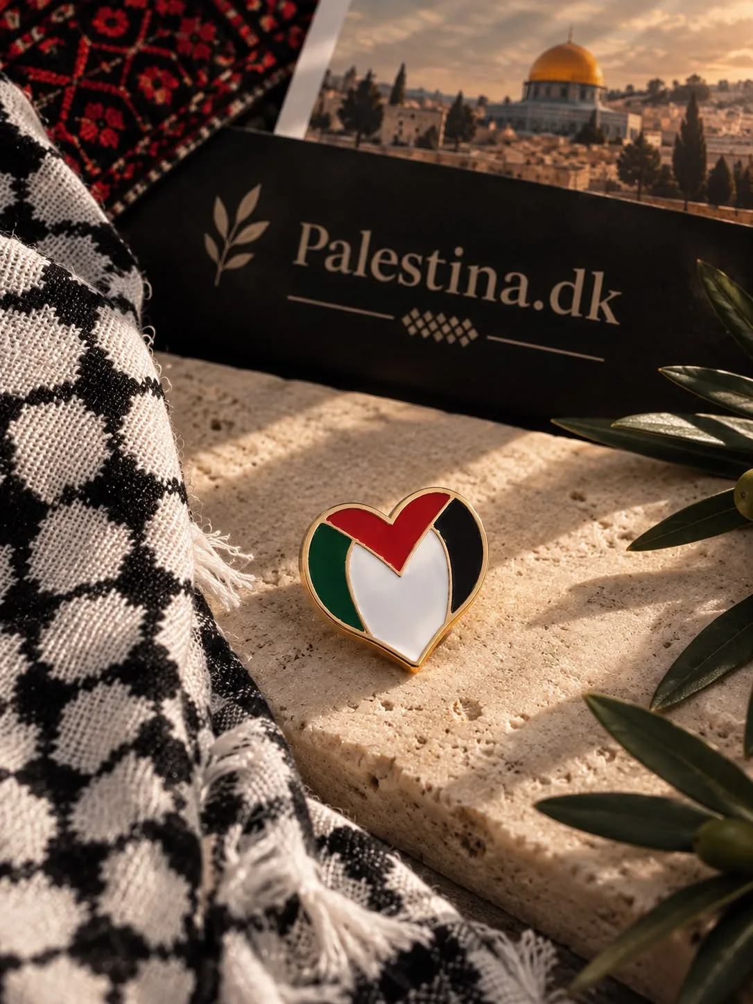 Palestina hjerte pin