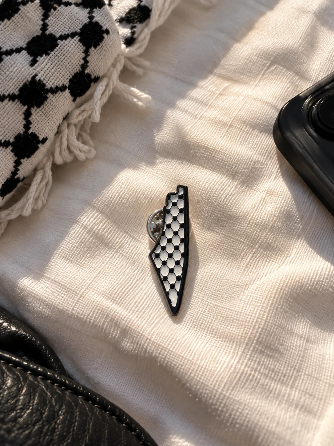 Palæstinensisk kuffiyeh pin